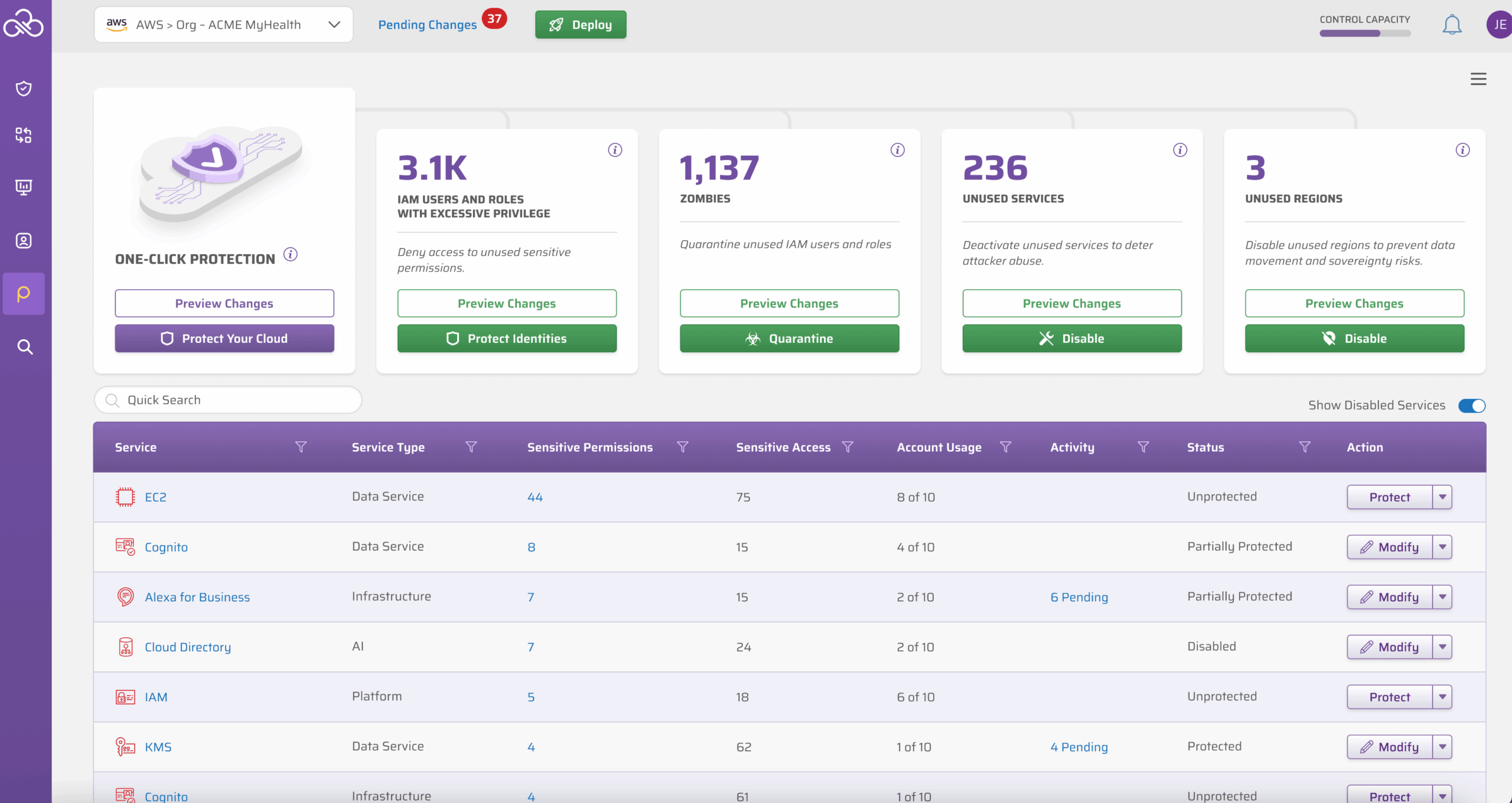 cloud permissions firewall homepage
